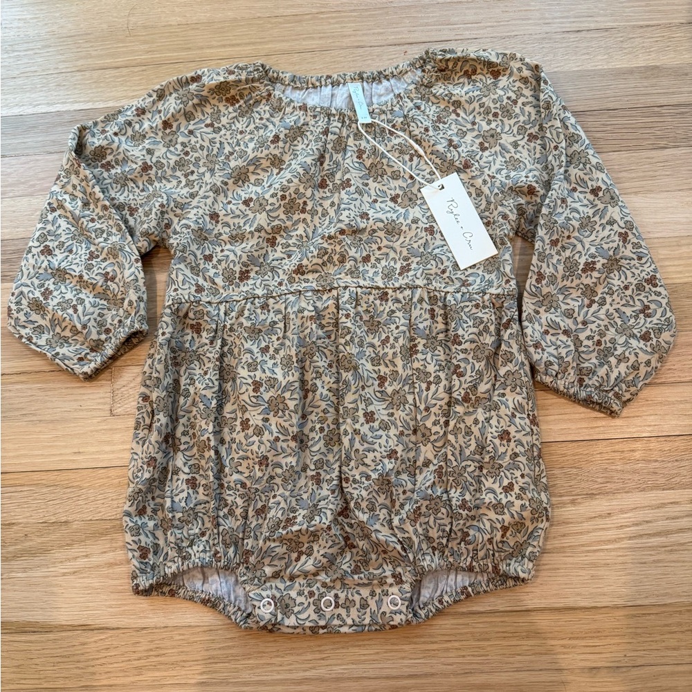 Rylee & Cru Floral Long Sleeve Bubble Romper